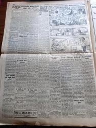 Cumhuriyet Gazetesi - 6 Ekim 1954 - Türk Alman iktisadi görüşmeleri dün başladı - başvekilimiz Adnan Menderes'in Dün Federal Almanya meclis reisini ziyaretinde çekilen fotoğraf - İstanbul'un kurtuluş günü - Celal Bayar'ın Karadeniz seyahati - Fransa semalarını uçan daireler istila etti - Alman ordusunun yeni komuta heyeti seçiliyor - Arsenal Moskova'da 5-0 yenildi - Trieste Anlaşması imzalandı - 1001 Kuyu Yazan Va Nü yazı dizisi - Atatürk Üniversitesi için tetkikler yapan heyet Diyarbakır'da - Kıbrıs Türkiye'ye aittir - refahı körüklüyoruz yazan Burhan Felek -  İstanbul profesyonel lig maçları fikstürü - milli takım bugün Beşiktaş'ta karşılaşacak - meşhur Fransız yüzücüsü  Vallery öldü -  Bahçeden Bir Adam Girdi yazan Perihan Zorlu Yazı Dizisi - İstanbul Ankara radyo programı - küçük sahnede oynanacak oyunlar - Film Yıldızı Neriman Köksal  Puro Tuvalet Sabunu Kullanıyor - milli talebe Federasyonu ile Milli Türk Talebe Birliği birleştiriliyor - Demirbank Tarlabaşı Ajansı açıldı
