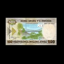 RUANDA (2019) - 500 Francs (ÇİL 10/10)