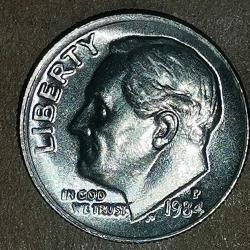 AMERİKA 1984 P  1 DİME