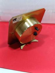 MS4----SWIZA SWIDEN İSVİÇRE PİRİNÇ KASA PİLİ BİTİK MASA SAATİ