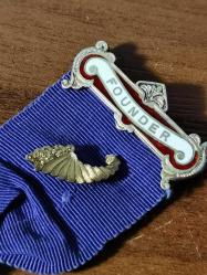 1920 ingiliz gümüş mineli madalya  founder