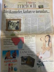 SABAH MELODİ GAZETESİ DOĞUM GÜNÜ HEDİYESİ - 9 MAYIS 1998 -Meltem Pusat - Emine S. Beder - Hale Packan - Patrick Mc Donnell - Mort Walker - Dick Browne - Tom Armstrong - Süleyman Turan - Özcan Deniz - Elin Moralıoğlu - Nükhet Duru - Elif Dinçer - Sezen Aksu - Kenan Doğulu - Emel Müftüoğlu - Grup Vitamin - İzel Çeliköz - Mustafa Sandal - Mazhar Alanson - Fuat Güner - Özkan Uğur - Sibel Alaş - Hayri Kozakçıoğlu - Mazlume Abacı - Mazhar - Ruhsar - Hamdi Alkan - Uche - Ebru Gündeş - Halit Refiğ - Gülşen Bubikoğlu - Hulki Saner - Metin Akpınar - Zeki Alasya - Paul Verhoeven - Sharon Stone - Robert Glaudini - Elisabeth Parkinson - Elizabeth Arden  Çocuğun beyin gelişimi - Fırında tavuk - Şehriyeli piliç kapaması - Evdeki Çin koleksiyonu - Özel indirim - Uluslararası başarı - Ah Şu Kocalar - Mimi ile Muti - Bizim Aile - Marvin - Şöhret Tuzağı - En eğlenceli yarışma - Hasat aklını yitiriyor - Şaşırtan itiraflar - Büyük finale doğru - Aida Dosyası - Deniz’in bütün renkleri - Dökülen Yapraklar -