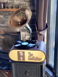 The Godfather  Vintage Gramofon Plakçalar – Koleksiyonluk, El Yapımı, bluetooth