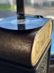Vintage Gramofon – El Yapımı, bütün plakları çalar & Bluetooth