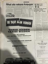 EKONOMİ GAZETESİ DOĞUM GÜNÜ HEDİYESİ - 14 NİSAN 1998 -Özdemir Sabancı - Demir Sabancı - Necati Doğru - Erol Sabancı - Senem Erdil - Nezih Erdem - Okan Müderrisoğlu - Ali Rıza Kardüz - Hz. İsa - Zülfü Livaneli - Cem Yılmaz - Helen Hunt - Greg Kinnear - Leonardo DiCaprio - Kate Winslet - Jack Nicholson - Sharon Stone - Dustin Hoffman - Samuel L. Jackson - Robin Shou - Talisa Soto - James Remar - Sandra Hess - Brian Thompson - Cem Özer - Demet Akbağ - Yılmaz Erdoğan - Sadri Alışık - Sevinç Erbulak - Hümeyra - Ayşe Erbulak - Pelin Batu - Rüştü Asyalı - Cengiz Küçükayvaz - Ferhan Şensoy - Ali Poyrazoğlu - Haluk Bilginer - Selçuk Yöntem - Işıl Kasapoğlu  27 yaşındaki rekordmenin serveti yarım milyar dolar - Kıbrıslılar Kamer Bey’i niçin tükürükle kovmadılar? - Erol Sabancı’dan üç uyarı - Mührü alan Nezih Erdem 300 bin cep telefonu sattı - IMF ile gerilimsiz buluşma - İthal oto rekora koşuyor - Sadece büyük olmak yetmiyor artık hedef “dev” olmak - Öğrenciye dayağa 2 ay hapis cezası -