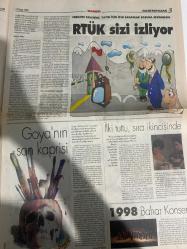 KÜLTÜR YAŞAM GAZETESİ DOĞUM GÜNÜ HEDİYESİ - 12 NİSAN 1998 -Can Yücel-Hasan Ali Yücel-Zülfü Livaneli-Tuna Erdem-Tuba Çandar-Milan Kundera-Mehmet Fırat-Frida Kahlo-Diego Rivera-Karl Marx-Lenin-Stalin-Trotski-Richard Gere-Meg Ryan-Sylvia Plath-Şengün Kılıç-Ekrem Murat-Sibel Arslan Yeşilay-Gürbüz Doğan Ekşioğlu-Kubilay Tunçer-Melih Feromen-Gaye Boralıoğlu  Bu ne forum-Bu ne yorum-Soru sorana korum-Şiirle ve muhalefetle geçen 72 yıl-Can Yücel bir kez daha hapis cezasıyla karşı karşıya-Festival zamanı geldi-Meg Ryan da Sylvia Plath olursa-Kadınlar boyunlarını süsleyecek-Gelin Fendi-Kedici-Hasan Ali Yücel Yarışması-Moğollar-Zülfü Livaneli Konseri-Hamam-Gâvur Sergisi-Kitap Bağışı-Belediye Konservatuvarı-Cihangir’de balık keyfi-Robin ile evde tek başına-Başarısız propaganda-Kızıl Köşe-Budist Gere-Yalnız eserleriyle değil kişiliğiyle de bir efsaneydi-Meksika’nın ruhu resimlerinde yaşıyor-Gerçeklikten hayale-Masal sularında-Tanın beni baştan yarat-İstanbul’u caza yaklaştırıyor-