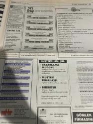 MİLLİYET İŞ YAŞAM GAZETESİ DOĞUM GÜNÜ HEDİYESİ - 18 OCAK 1998 -Mustafa İçil–Ebru Kardeş–A. Bozkurt–L. Boskoviç–Gülay Atasoy–Erdoğan Bozdoğan–Kazancı Erol–Zeynep Günsür–Nick Zeniuk–Rıza Kutlu Işıklar–Atıf Akgüç–Can Bayar–Aydın Buğra İlter–Metin Uçar–Cem Kozlu–Selçuk Alagöz–Metin Özkan–Ali Özdemir–Uğur Oflaz–Serhat Sağlam–Tufan Ersöz–İlker Ergün–Murat Kılıç–Cüneyt Koryürek–Murat Yalçıntaş–Şebnem Aybars–Murat Demirer–S. Cengiz Alp–Kaan Karayal–H. Altan Ergüder–Mehmet Yalçınkaya–Vural Yurdseven–İzzet Karaduman–Y. Bilge Tümerteki—Doğada çalışmak–Alternatif Turizm–Müdürünü Dünyaya Açılıyor–3M Fortune’da 35. oldu–Netaş’tan Kişisel Başarı için 100 ipucu–Ürün Yönetimi–Mexx’den Sevenlere–İş Yazışma Teknikleri–Eğitim Hipermarketi–Gerçekten Kontrolü İçin Çok Yol–İş Görüşmesi İçin Randevu Alınız–Görüşme Başka Yana Kaymasın–Hizmette En Önemli Faktör İnsandır–7 İyi 7 Kötü–Toplantı Karakteriniz Kimliğinizdir–Bilgi Üniversitesi Öğrencilerinin İşi Hazır–Kişisel Başarı İçin–Yönetici Değil Lider Yönetici