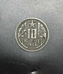 1935 10 KURUŞ 'R' NADİR