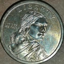 AMERİKA 2009 1 DOLAR  HATIRA ÜÇ KIZ KARDEŞ