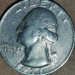 AMERİKA  1971  ÇEYREK  DOLAR   25 CENT