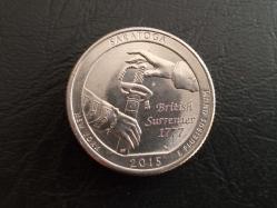 USA; ¼ DOLAR   2015 - SARATOGA, NEW YORK
