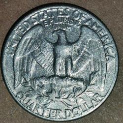 AMERİKA  1967 D     25 CENT  ÇEYREK DOLAR