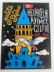 Galata Kulesi Kartpostal 15 x11 cm ebatında