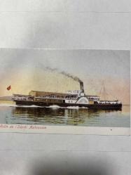 İdare-i mahsusa’nın Aydın vapuru 1909 Aidin de L’Jdarei Mahsousse Kartpostal 15 x10 cm ebatında