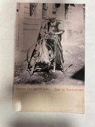 Aiguiseur Turc agee 101 annes salut de constantinople Kartpostal 15 x10 cm ebatında
