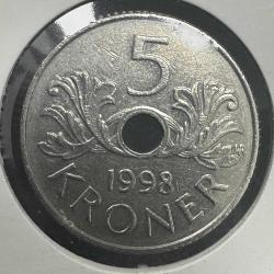 Norveç 5 Kron 1998
