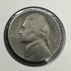 Amerika ABD 5 Cent 1964 D