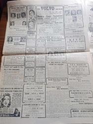 Cumhuriyet Gazetesi - 18 Eylül 1949 - Dünya döner mi yazan Nadir Nadi Başmakale - Atlantik paktına dair ilk askeri kararlar - Sabahattin Ali davasında dünkü yeni safha - Sabahattin Ali davası şahitlerinden yankesici Ahmet Çatalcalı fotoğraf - İsmet İnönü Hilmi Ural ve Nihat Erim ile görüştü - Gandhi'nin manevi kızı Agarwal İstanbul'da fotoğraf - bir İngiliz gazetesine göre Tito Stalinin davetini reddetti - Tophane Karadeniz seferini yapan Cumhuriyet vapuruna yolcular hücum ettiler - 1949 50 umumi ithalat rejimi - fenerbahçe Demirspor'u 6 1 Yendi - Galatasaray 2 Altay 0 - haftanın şakaları yazan Burhan Felek - diploma yazan Falih Rıfkı Atay  - Asya ateşler içinde filmi şark sinemasında - Turgut Reis yazan Halikarnas balıkçısı yazı dizisi - Amerika'nın 1949 güzelleri fotoğraf - İstanbul Ankara Radyosu programı - boğaziçinin bazı binalarında geçmiş meşhur vakalar yazan Haluk Yusuf Şehsuvaroğlu - Dünyada neler oluyor - Müzeyyen Senar Işıl Sabite Tur Cağaloğlu Çiftesaraylar bahçesinde