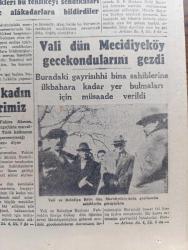 Cumhuriyet Gazetesi - 7 Aralık 1949 - Seçim bilim yazan Nadir Nadi Başmakale - CHP grubu seçimlerde adli teminatı kabul etti - Başbakan Şemsettin Günaltay aleyhte bir karar verilirse çekileceğini söyledi - Kızıl Bulgaristan'da kıtlık başgösterdi - Amerika'da atom tahkikatı yeni bir safhaya girdi - Yakın Doğu'nun iktisaden kalkındırılması meselesi - şehir tiyatrosundan ayrılan sanatkarlar Nevin Seval  Nevin Akkaya Mümtaz Ener ve Cahit Irgat - yeni kadın noterimiz Fahire Akman - Vali Fahrettin Kerim Gökay dün Mecidiyeköy gecekondularını gezdi fotoğraf - Moskova'da 3 yıl yazan Bedell Smith yazı dizisi - Berlin Ekspresi filmi Çemberlitaş sinemasında - Büyük Vals bu akşam Melek sinemasında - Ölüme Doğru Yazan Agatha Christie yazı dizisi - İran şahı film yıldızlarından kaçıyor - Saraybosna davası sona erdi - Viyana futbol takım geliyor - Halide Edip Adıvar'ın ölmez eseri vurun kahpeye Kasımpaşa Ünal sinemasında - Turgut Reis yazan Halikarnas balıkçısı yazı dizisi - Emlak Bankası