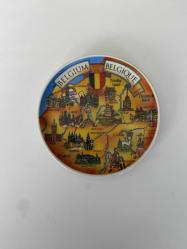 Vintage Porselen Dekoratif Tabak - Belçika