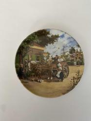 Vintage Porselen Dekoratif Tabak - Hollanda