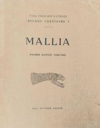 MALLIA Fouilles Exectees a Mallia Premier Rapport (1922 - 1924)