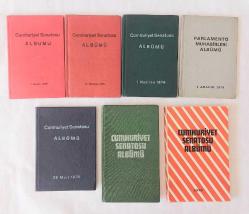 CUMHURİYET SENATOSU ALBÜMÜ 1966, 1968, Haziran 1974, Aralık 1974, 1976, 1977, 1979 [7 ADET]