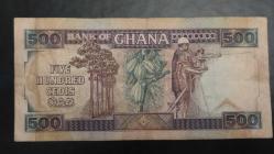 1989 YILI GHANA 500 CEDİS NADİR  RESİMDE GÖRÜLDÜĞÜ GİBİ