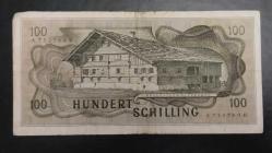 1969 YILI AVUSTURYA 100 SHİLLİNG A SERİSİ  RESİMDE GÖRÜLDÜĞÜ GİBİ