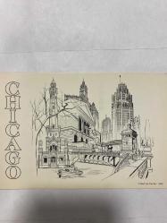 Chıago kartpostal 15x10 cm ebatında