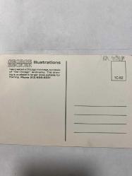 Chıago kartpostal 15x10 cm ebatında