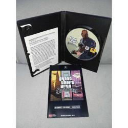 Pc oyun GTA San Andreas. orijinal, kitapçıklı. Disk 10 üzerinden 7.5 Kutu ve coverdaki yıpranmalar fotoğraflandırılmıştır.