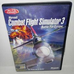 Pc oyun Microsoft combat flight simulator 3 battle for europe. orijinal haritalı ve kitapçıklı. 2 disk. diskler tertemiz sıfır ayarında koleksiyonluk