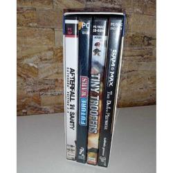 Pc oyun Box Set. 4 video games platinum Collection. Orijinal. 4 adet Pc oyun. Diskler tertemiz koleksiyonluk. tiny troopers, future wars, sam & max the devil’s playhouse, afterfall insanity extended edition