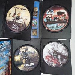 Pc oyun Box Set. 4 video games platinum Collection. Orijinal. 4 adet Pc oyun. Diskler tertemiz koleksiyonluk. tiny troopers, future wars, sam & max the devil’s playhouse, afterfall insanity extended edition