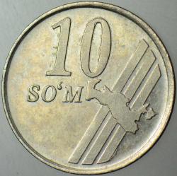 ÖZBEKİSTAN 10 SOM 2001 YILI.