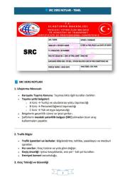 SRC Ders Notları Kitabı (Trafik İşaretleri Posteri ve Deneme İlaveli)