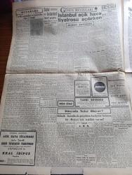Cumhuriyet Gazetesi - 9 Ağustos 1947 - bugün sıhhatliyiz ama yazan Nadir Nadi Başmakale - Truman Yunanistan'a asker sevki fikrinde - bir askeri heyetimiz Dün uçakla Amerika'ya gitti - Amerika Rusya'ya yeni bir nota verdi - İngiltere'de iktisadi buhran tasarısı - Demokrat Parti Genel Başkanı Celal Bayar İzmir hapishanesinde ziyaret ettiği mevkuf gazeteciler arasında fotoğraf - İstanbul vapuru dün Marsilya'ya hareket etti fotoğraf - mülteci Rumen Subayları - Vali Lütfü Kırdar Avrupa intibalarını Dün gazetecilere anlattı - İsmet İnönü İzmir belediye reisi Reşat Leblebicioğlu'nu kabul etti - istanbul açık Hava Tiyatrosu açılırken yazan Muhsin Ertuğrul - Ergenekon gazetesi sahip ve yazı işleri müdürü Nurullah Barıman ve fahriye Yılanlıoğlu hakkında tevkif kararı verildi - yabancı kadın yazan Ahmet Hidayet Reel yazı dizisi - gamalı haç yerine sovyet yıldızı - Türk coğrafya Kongresi sona erdi - Safiye Ayla Sadi Işılay Ve Selahattin Pınar Taksim kristal'de-AnadoluHisarı kulübünün Deniz Bayramı