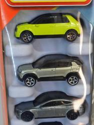 Matchbox MBX Electric Drivers Diecast Model Araba - 2020 Honda E 2023 - Jeep Avenger - Tesla Model S - 2024 Chevy Silverado EV -  2022 Opel Astra 5'li Araba