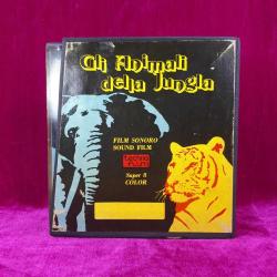 GLI ANIMALI DELLA JUNGLA FILM SONORO SOUND FILM SUPER 8 COLOR TECHNO FILM MILAN-ITALY ORJİNAL KUTUSUNDA HAYVANLAR ALEMİ RENKLİ SESLİ 8 mm MAKARA FİLM