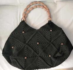 El Yapımı Örgü Kadın Çantası - Yeni Çanta (50 cm - 30 cm)