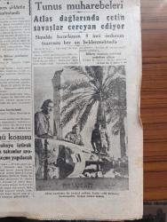 Cumhuriyet Gazetesi - 23 Şubat 1943 - Saraçoğlu konuşurken Cumhuriyet Başmakale - Başvekil Şükrü Saraçoğlu'nun Nutku İngiltere ve Almanya'da çok samimi akislerle karşılandı - Halkevleri bayramına Şeref veren Aziz milli şefimiz İsmet İnönü fotoğraf - yeni mebus seçimi - namzet listesinin bugün ilanı muhtemel - Donetz'de büyük bir çevirme hareketi - şark cephesinde sovyetlerin küçük birlik kumandanları vazife alıyorlar fotoğraf - Atlantik ve Akdeniz'de Almanlar 103 bin tonluk 15 gemi batırdılar - Gandhi çok ağır hasta - Tunus muharebeleri Atlas dağları'nda çetin savaşlar devam ediyor - İnönü koşusu - Afrika harbinden bir fotoğraf - Türk politikası ve Hindistan'ın selameti -  Anglosaksonlar dünyasında yazan Abidin Daver yazı dizisi - Goebbels'in nutkundan bazı noktalar Yazan Emekli General H. Emir Erkilet - Varlık vergisi vermeyen Vagnat Estepan  Manol Kazakof Hireci Mehteryan Nikola Zolidis Oskıyan Günaltın demir kapı toplanma kampına sevk edilenlerden bazıları -  yeni ekmek kartları