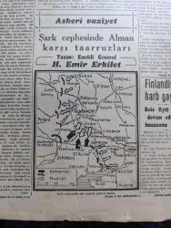 Cumhuriyet Gazetesi - 2 Mart 1943 - kati netice yılı mı Cumhuriyet Başmakale - Ankara'da mebus seçimine dair fotoğraflar - İsmet İnönü ve Şükrü Saraçoğlu reylerini kullanırken fotoğraf - Ankara'da seçim Cumhuriyet Halk Partisi Genel sekreteri Memduh Şevket Esendal fotoğraf - Mussolini ile Ribbentrop arasında 4 gün süren görüşmeler oldu - Mussolini Ribbentrop Ve Kont Ciano arasında hararetli bir mülakat fotoğraf - Şark tepesindeki harekat çok çetin bir safhaya girdi - Almanlar İsyum çevresinde şiddetli bir taarruz yaparlarken - İtalya cagliari'de 200 kişi öldü yüzlerce yaralı var - Mareth hattı top ve bomba ateşi altında - Neyyire Ertuğrul Yurdu için -  Askeri Vaziyet Yazan Emekli General H. Emir Erkilet Yazı Dizisi - varlık vergisini ödemeyen 13 mükellef daha kampa sevk edildi - kampa sevk edilenler halı tüccarı  Karabet Taşçıyan şapkacı Ohannes Negogosyan kuyumcu Garbis Çiçekçi - sev beni filmi Çemberlitaş sinemasında - şüphe filmi bugün Sümer sinemasında - Siemens telefon