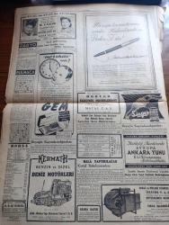 Cumhuriyet Gazetesi - 30 Temmuz 1947 - sağduyuya gayret yazan Nadir Nadi Başmakale - Demokrat Parti bundan sonra ne yapacak - Celal Bayar'ın köylülere cevabı - Rusya balkanlar işinde veto dedi - Türklüğü tahkir davası Necip Fazıl aleyhine açılan davaya dün başlandı fotoğraf - esir düşen yunanlı çetelerle görüştüm yazan Metin Toker - Endonezya'da harp Çetin safhaya girdi fotoğraf - Brest limanındaki korkunç infilak şimdiye kadar 20 kişinin öldüğü 300 kişinin yaralandığı haber veriliyor - Japonya ile ticaret - yabancı kadın yazan Ahmet Hidayet Reel yazı dizisi - Yunus Emre oratoryosu İstanbul'da çalınacak - Hulki Alisbah iller Bankası müdürü oldu - sevgili telefonlarımız yazan Burhan Felek - İsmail dümbüllü tiyatrosu ve Mefharet Yıldırım Kadıköy süreyya'da - Yarın akşam üstad Münir Nurettin Selçuk ve Safiye Ayla Cağaloğlu Çiftesaraylar Bahçesinde - Radyolin diş macunu - Good Year Lastikleri - Müzeyyen Senar Işıl ve Hacer Buluş Yenikapı M. Çakır Gazinosunda - bugünkü radyo programı