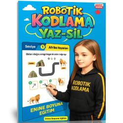 Robotik Kodlama YAZ-SİL Kitabı 4-10 Yaş (Birinci Seviye)