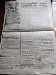 Cumhuriyet Gazetesi - 29 Haziran 1957 - Demokrat Parti seçim öncesi faaliyete girişti - büyük jüri 1956 1957 Yunus Nadi mükafatını alacak şairleri seçti fotoğraf - 1956 1957 Yunus Nadi mükafatını kazanan şair Asaf Çiylitepe fotoğraf - Ankara caddesi 20 metre genişliğinde olacak - Türkiye güzeli Suna Azak Avrupa'da Türkiye'yi temsil edecek - Fatin Rüştü Zorlu Elçi oluyor - Türk tabipler Birliği reçeteler ikinci defa kullanılmamalıdır dedi - İsmet İnönü yeşilköy'de uçakta inerken fotoğraf - cumhurbaşkanı Celal Bayar Haydarpaşa garında Başbakan Adnan Menderes ve Vali Fahrettin Kerim Gökay tarafından karşılanıyor fotoğraf - Yanlış Zifaf yazan Kemal Bilbaşar Yazı Dizisi - Fenerbahçe kiraya veriliyor  - 100. Yılına Erişen marif vekaletinin kuruluş seneleri yazan Haluk Yusuf Şehsuvaroğlu - bir perde kapandı yazan Nihal Karamağaralı Yazı Dizisi - Ankara İstanbul Radyosu Programı - tıp fakültesine devam eden ebelere Dün Haseki Hastanesi'nde rozet takıldı fotoğraf - Galatasaray Moskovaya gidiyor