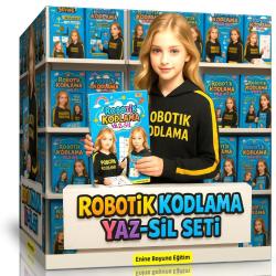 Robotik Kodlama YAZ-SİL Seti 4-10 Yaş (Üç Kitap – Üç Seviye)