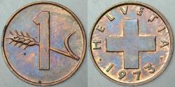 İSVİÇRE 1 RAPPEN 1973.