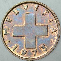 İSVİÇRE 1 RAPPEN 1973.