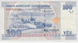 A25 SERİ 100 YENİ TÜRK LİRASI